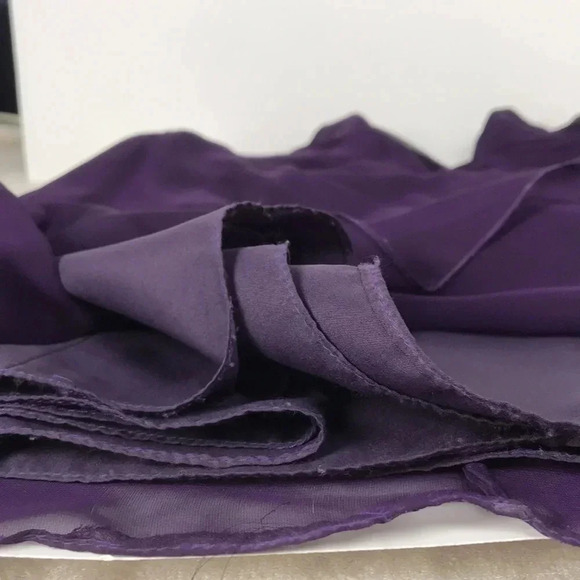 Purple eggplant strapless long bridesmaid dress 14 - Picture 10 of 17